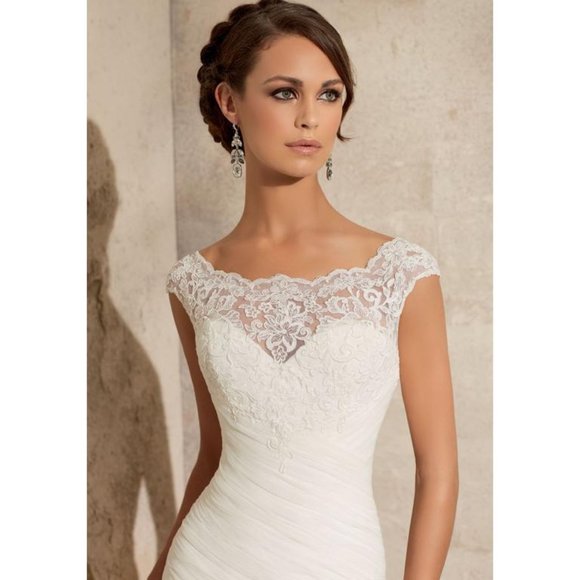 New Sexy BUM Mermaid Mori Lee Wedding Dress, Size 12. Reg $1999 SO FLATTERING! - Picture 14 of 16